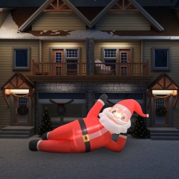  Nadmuchiwany Święty Mikołaj z LED, IP44, czerwony, 360 cm, XXL Lumarko!