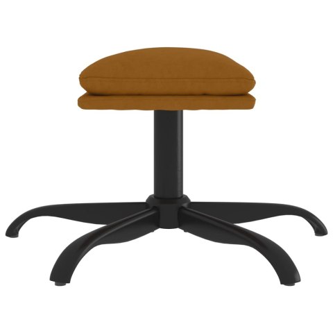  Podnóżek, brązowy, 60x60x39 cm, aksamitny Lumarko!