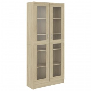 VidaXL Witryna, dąb sonoma 82,5x30,5x185 cm, materiał drewnopochodny