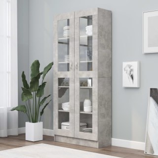VidaXL Witryna, szarość betonu, 82,5x30,5x185,5 cm