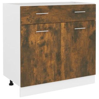  Dolna szafka z szufladą, przydymiony dąb, 80x46x81,5 cm Lumarko!
