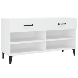  Szafka na buty, biała, 102x35x55 cm, materiał drewnopochodny Lumarko!