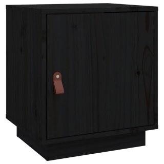  Szafka nocna, czarna, 40x34x45 cm, lite drewno sosnowe Lumarko!