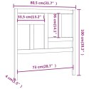  Wezgłowie łóżka, 80,5x4x100 cm, lite drewno sosnowe Lumarko!