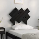  Wezgłowie łóżka, czarne, 72,5x3x81 cm, lite drewno sosnowe Lumarko!