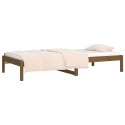  Łóżko dzienne, miodowy brąz, 90x200 cm, lite drewno sosnowe Lumarko!