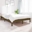  Rama łóżka,miodowy brąz, 135x190cm, lite drewno, 4FT6, podwójna Lumarko!
