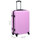  Twarda walizka na kółkach, różowa, ABS Lumarko!