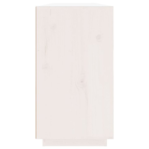  Komoda, biała, 100x40x75 cm, lite drewno sosnowe Lumarko!