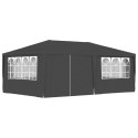  Namiot imprezowy ze ściankami, 4x6 m, antracytowy, 90 g/m² Lumarko!