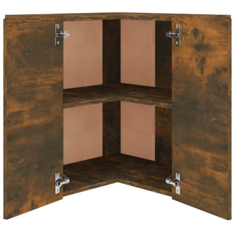  Wisząca szafka narożna, przydymiony dąb, 57x57x60 cm Lumarko!