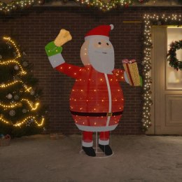  Dekoracyjny Święty Mikołaj z LED, luksusowa tkanina, 180 cm Lumarko!