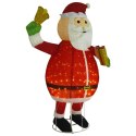  Dekoracyjny Święty Mikołaj z LED, luksusowa tkanina, 180 cm Lumarko!