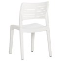  Krzesła ogrodowe, 2 szt., białe, polipropylen Lumarko!