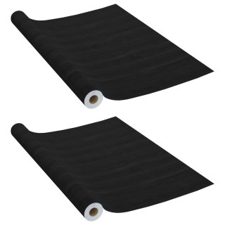 Okleiny meblowe samoprzylepne, 2 szt., ciemne drewno, 500x90 cm Lumarko!