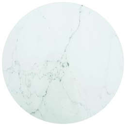  Blat do stołu, biały, 50x0,8 cm, szkło ze wzorem marmuru Lumarko!