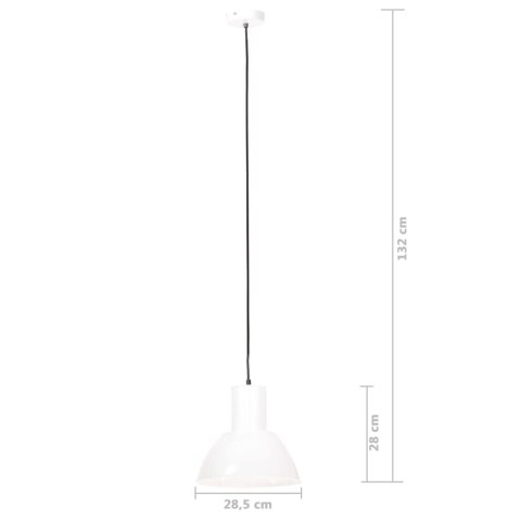  Lampa wisząca, 25 W, biała, okrągła, 28,5 cm, E27 Lumarko!