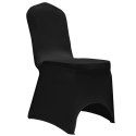  Elastyczne pokrowce na krzesła, czarne, 12 szt. Lumarko!