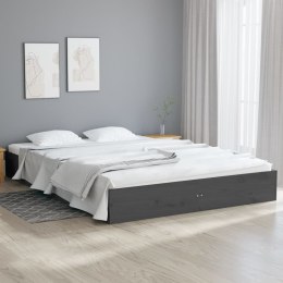  Rama łóżka, szara, lite drewno, 120 x 200 cm Lumarko!