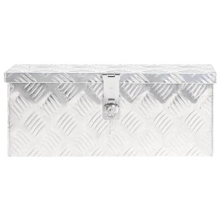  Skrzynka do przechowywania, srebrna, 50x20,5x15 cm, aluminium Lumarko!