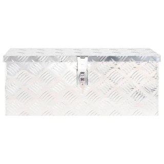  Skrzynka do przechowywania, srebrna, 60x23,5x23 cm, aluminium Lumarko!