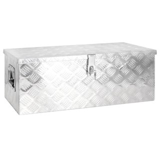  Skrzynka do przechowywania, srebrna, 80x39x30 cm, aluminium Lumarko!