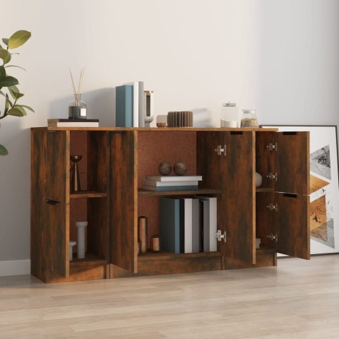  3-częściowa komoda, przydymiony dąb, materiał drewnopochodny Lumarko!