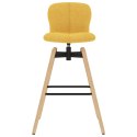  Obrotowe krzesła barowe, 2 szt., żółte, tkanina Lumarko!