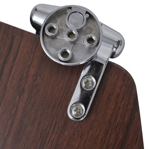  Deska klozetowa z funkcją cichego zamykania, MDF, brązowa Lumarko!