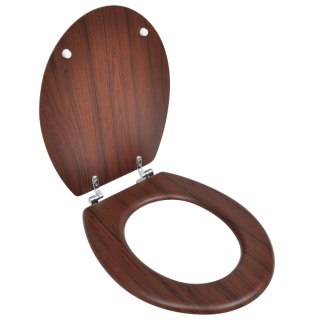 Deska klozetowa, prosty design, MDF, brązowa Lumarko!