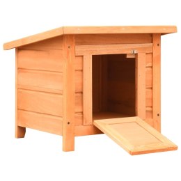  Domek dla kota, lite drewno sosnowe i jodłowe, 50x46x43,5 cm!
