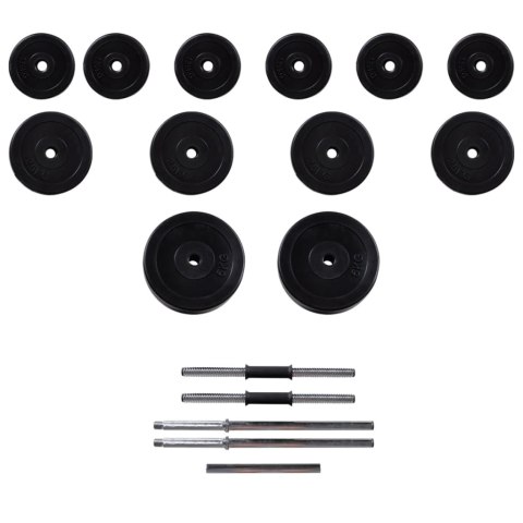  Ścienny wyciąg do ćwiczeń ze sztangą i zestawem hantli, 30,5 kg Lumarko!