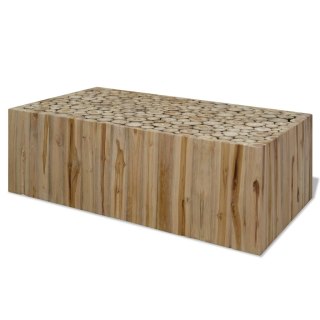  Stolik kawowy z drewna tekowego, 90 x 50 x 30 cm Lumarko!