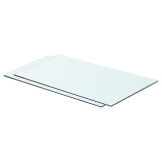  Półki, 2 szt., szklany, przezroczysty panel, 60 x 30 cm Lumarko!