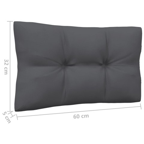  2-osobowa sofa ogrodowa z antracytowymi poduszkami, sosnowa Lumarko!