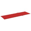  Poduszka na leżak, czerwona, 200x60x3 cm, tkanina Lumarko!