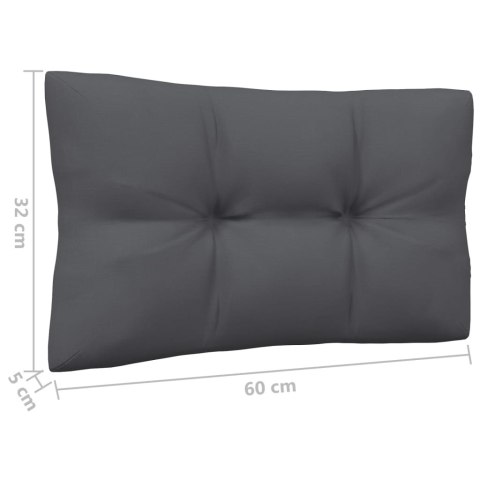  2-osobowa sofa ogrodowa z poduszkami, czarna, drewno sosnowe Lumarko!