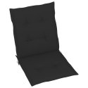  Poduszki na krzesła ogrodowe, 4 szt., czarne, 100x50x3 cm Lumarko!