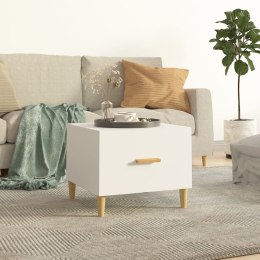  Stolik kawowy, biały, 50x50x40 cm, materiał drewnopochodny Lumarko!
