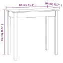  Stolik konsolowy, 80x40x75 cm, lite drewno sosnowe Lumarko!