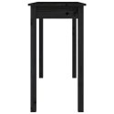 Stolik konsolowy, czarny, 110x40x75 cm, lite drewno sosnowe Lumarko!