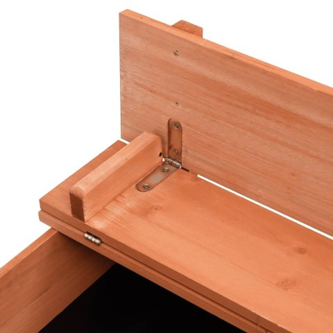  Piaskownica z pokrywą, drewno jodłowe, 95 x 90 x 15 cm Lumarko!