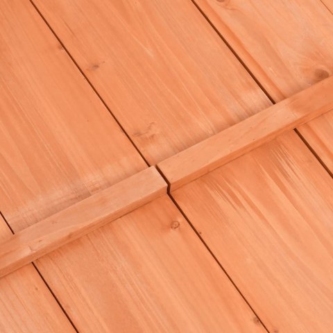  Piaskownica z pokrywą, drewno jodłowe, 95 x 90 x 15 cm Lumarko!