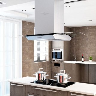  Okap kuchenny LED, stal nierdzewna, 90 cm, 756 m³/h Lumarko!