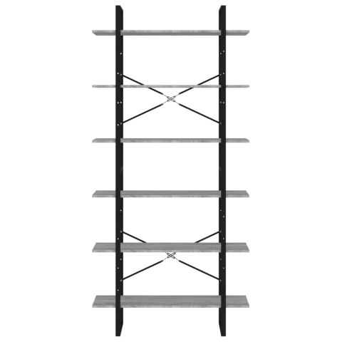  Wysoki regał, szary dąb sonoma, 100x30x210 cm Lumarko!