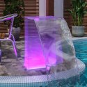  Fontanna basenowa z LED RGB i przyłączami, akryl, 51 cm Lumarko!