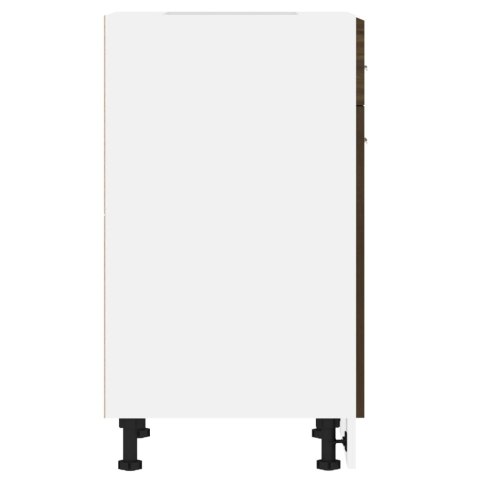  Dolna szafka z szufladą, brązowy dąb, 50x46x81,5 cm Lumarko!