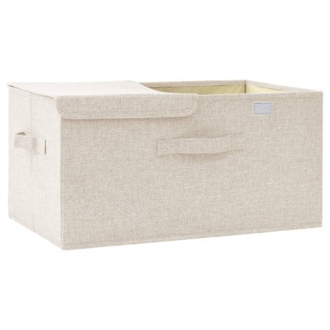  Pojemnik do przechowywania, tkanina, 50x30x25 cm, kremowy Lumarko!