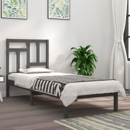  Rama łóżka, szara, lite drewno sosnowe, 100 x 200 cm Lumarko!
