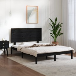  Rama łóżka, czarna, lite drewno sosnowe, 140x190 cm Lumarko!